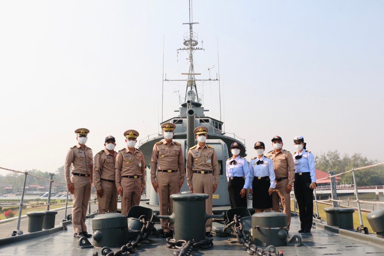 ศูนย์อำนวยการการท่องเที่ยวกองทัพเรือ ตรวจเยี่ยมแหล่งท่องเที่ยวกองทัพเรือ พื้นที่ป้อมพระจุลจอมเกล้า